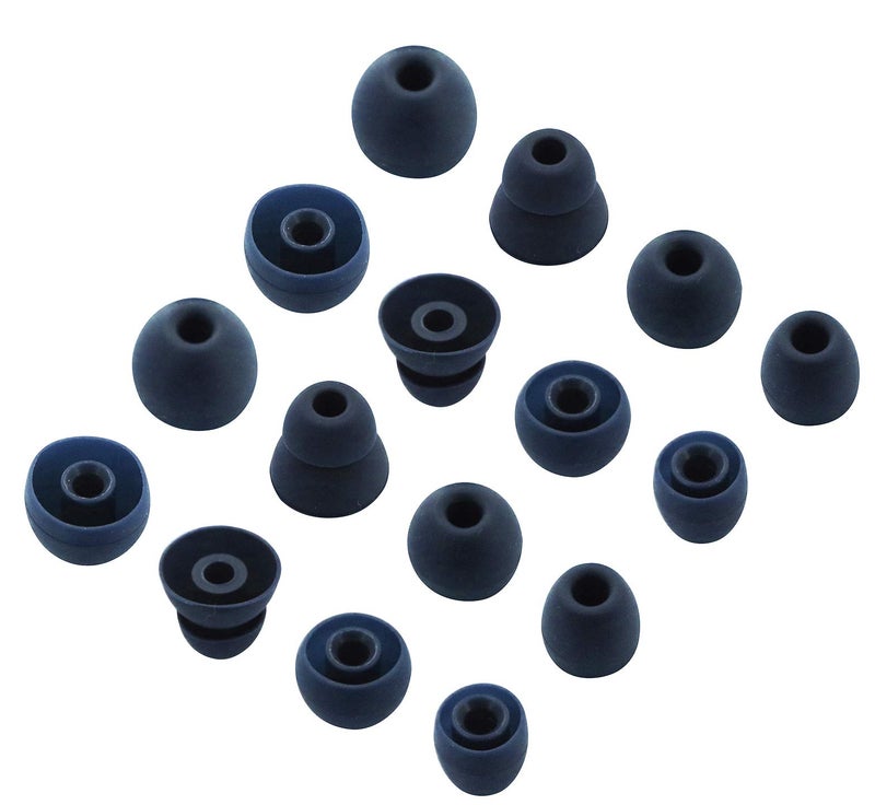 ALXCD Replacement Ear Tips for Powerbeats Pro Headphone, 8 Pairs S/M/L/D 4 Sizes Soft Silicone Earbud Tips, Fit for Powerbeats Pro (Navy) - Image 2